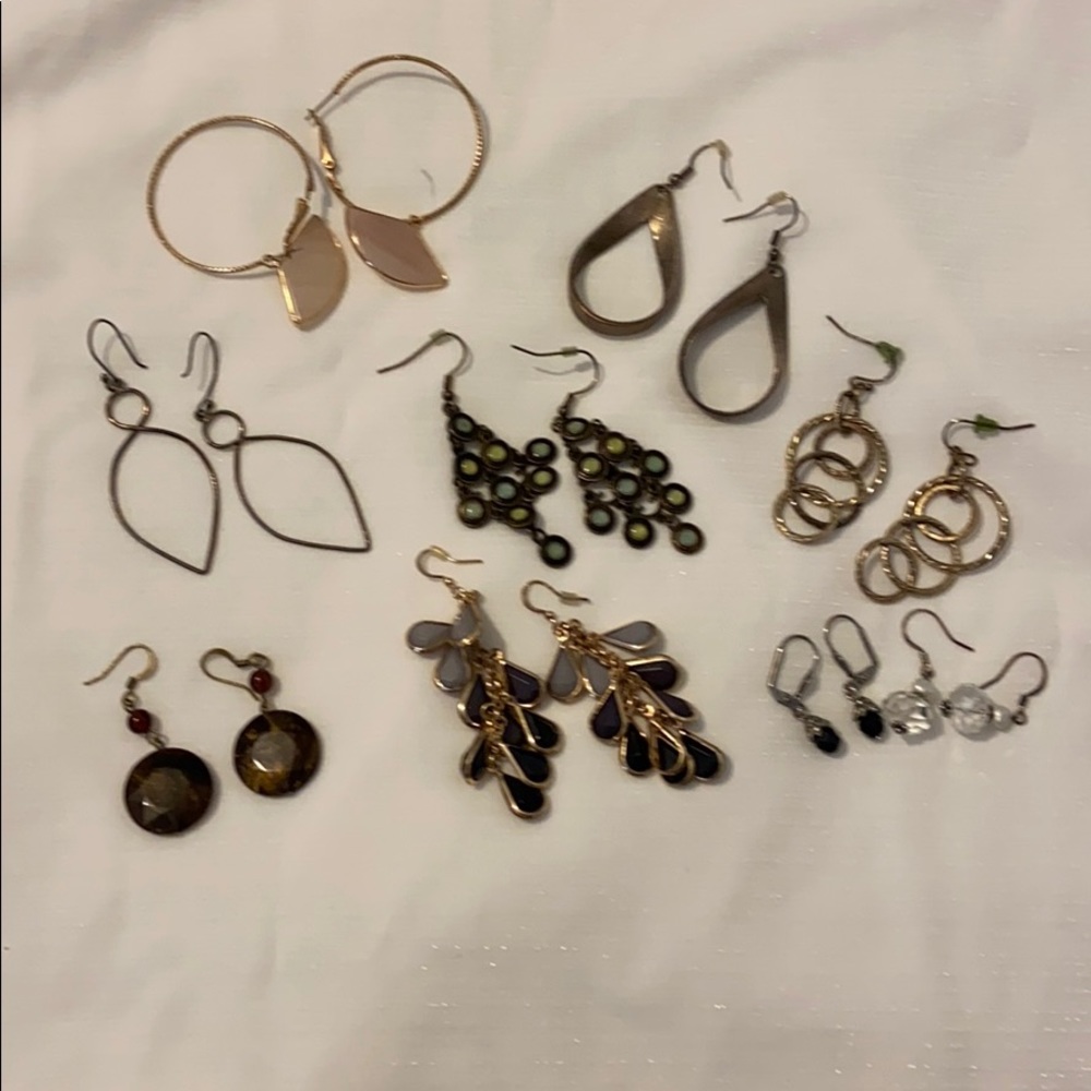 Pierced earrings lot...9 pair